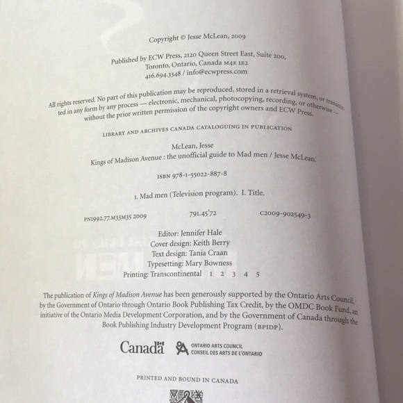 Mad Men book Kings of Madison Avenue the unofficial guide by Jesse McLean 2009 - Picture 7 of 7